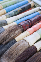Engraved paintbrushes for Chinese calligraphy, Panjiayuan Market, Beijing