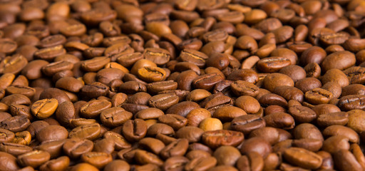 roasted coffee beans, can be used as a background