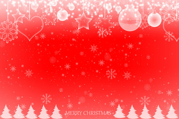 Merry Christmas snowflake background 