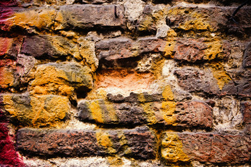  old worn brick wall texture background