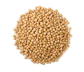 Top view of soy beans