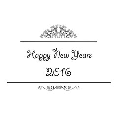 Happy new years vintage design
