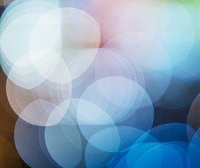 Defocused city night bokeh abstract background.