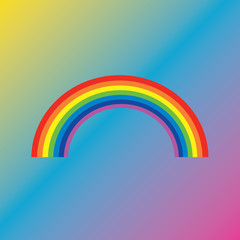 color of rainbow on graphic background