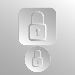 Иконка для интернета, Вдавленный и выпуклый стиль. Круглая и прямоугольная кнопка