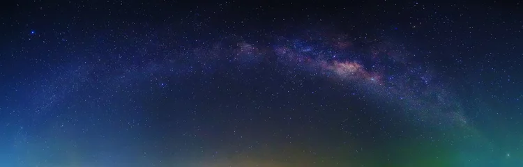 Foto op Canvas Melkweg met sterren en ruimtestof & 39 s nachts © tawanlubfah