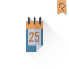 Christmas Calendar. Retro Color