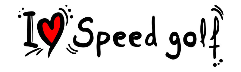 Speed golf love