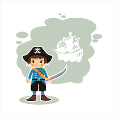 boy sailor,a pirate 