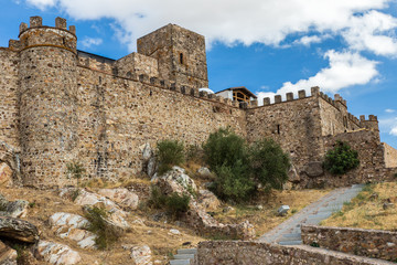 Fototapeta na wymiar Castillo de Miraflores en Alconchel