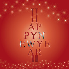 Happy new year, christmas tree.