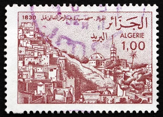 Foto op Canvas Postzegel Algerije 1984 Sidi Abderrahman © laufer