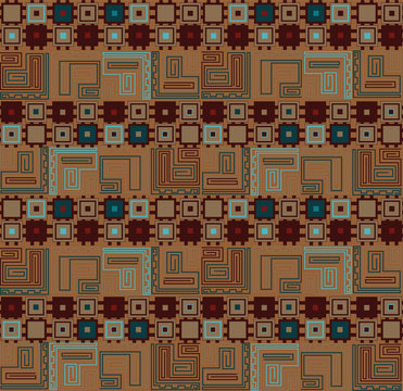 Set of seamless geometric square patterns © ESZADESIGN