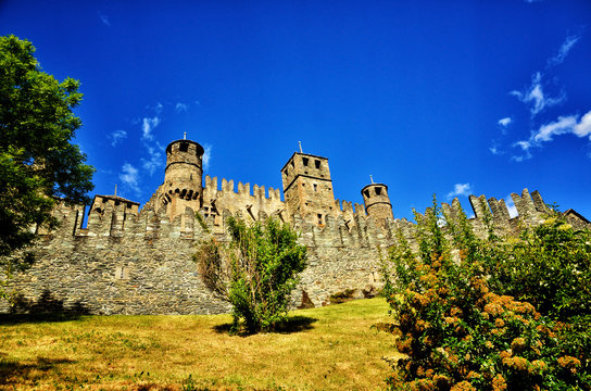 Fenis Castle, an Italian medieval castle