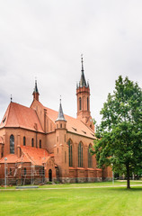 Fototapeta na wymiar Catholic church of St. Mary of the Scapular. Druskininkai, Lithuania