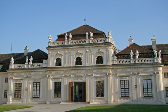 VIENNA, AUSTRIA - APRIL 22, 2010: Lower Belvedere Palace in Vienna, Austria