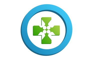 social medical logo icon