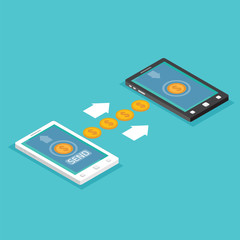 Sending and receiving money. Send money wireless .