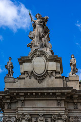 Fototapeta na wymiar Architectural details of Grand Palais des Champs-Elysees. Paris.
