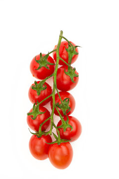 Bunch of fresh tomatoes, isolated