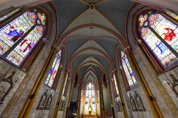 Fototapeta na wymiar Sanctuaire Notre-Dame du Sacre-Coeur Church