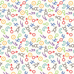 Seamless astrology pattern