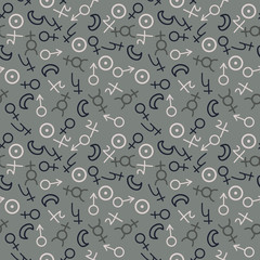 Seamless astrology pattern
