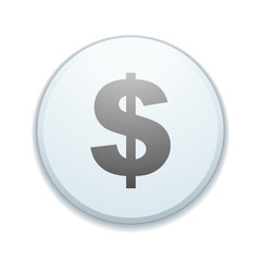 Obraz premium Dollar sign button illustration