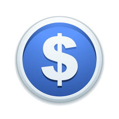 Dollar sign button illustration