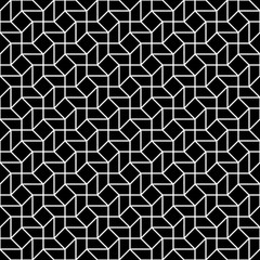 Vector modern seamless geometry pattern trippy, black and white abstract geometric background, pillow print, monochrome retro texture, hipster fashion design