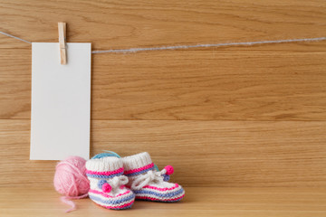 Christening or birthday invitation announcement