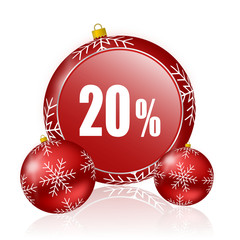 20 percent christmas icon