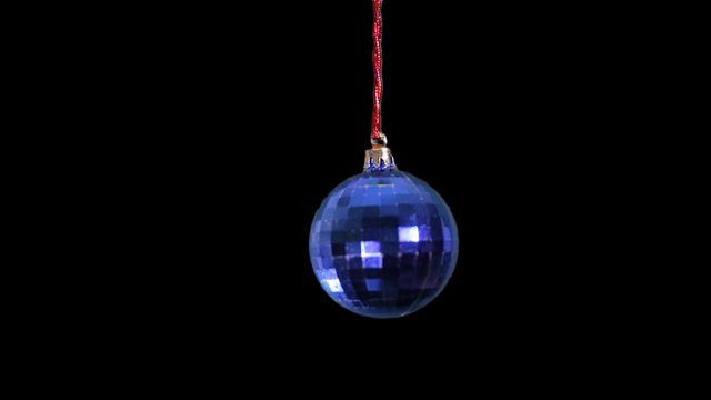 Christmas Ball video with alpha channel.