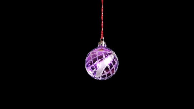 Christmas Ball video with alpha channel.