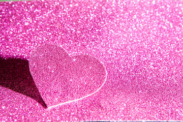 Pink glitter shiny abstract valentine's day background