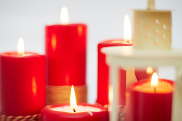 red candles