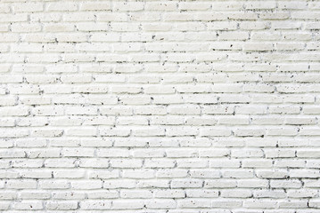 White brick wall texture, abstract background
