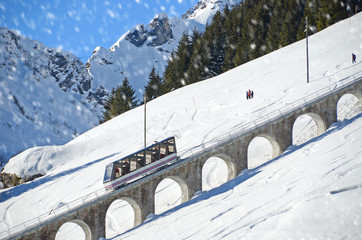 Muerren, famous Swiss skiing resort