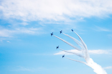 Blue Impulse at Iruma base,Saitama,tourism of japan（埼玉県・入間基地・ブルーインパルス）