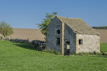 Small derelict farmhouse in the Peak District