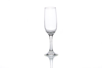 empty champagne glass