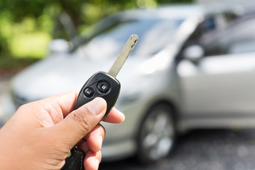 Car key in hand