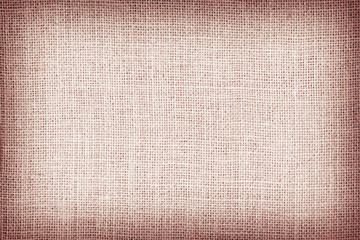 Natural sackcloth textured for background, brown colour