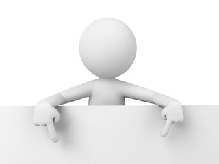 3D guy and a white board