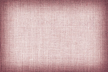 Fototapeta premium Natural sackcloth textured for background, red colour