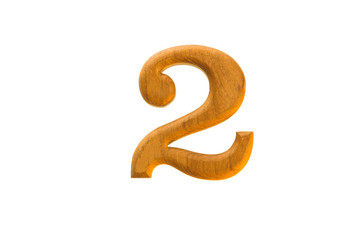 Number 2 golden teak wood