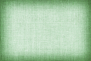 Natural sackcloth textured for background, green colour