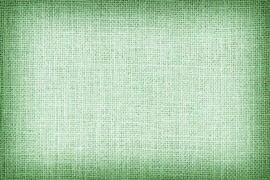 Natural sackcloth textured for background, green colour