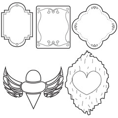 label lined pattern set