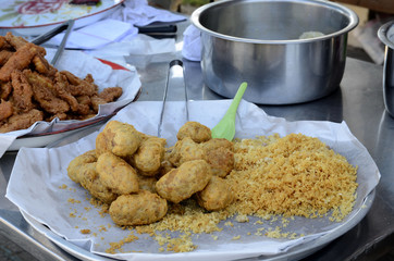 Asiatisches Essen, Markt, Verkauf, Lebensmittel